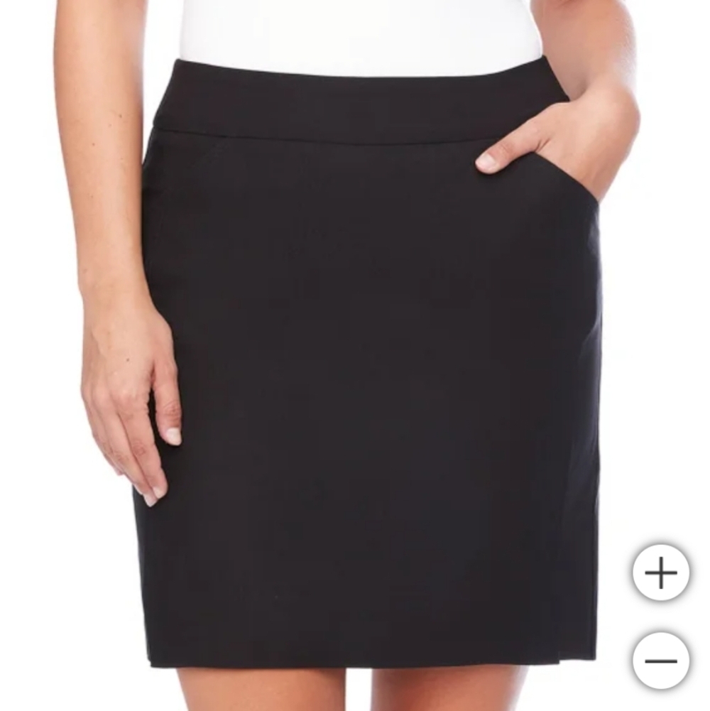 NWT S.C. & CO. Women's Tummy Control Skort Black